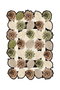 Conceptum Alfombra Multicolor con Impresión Digital 3D de 60 x 100 cm